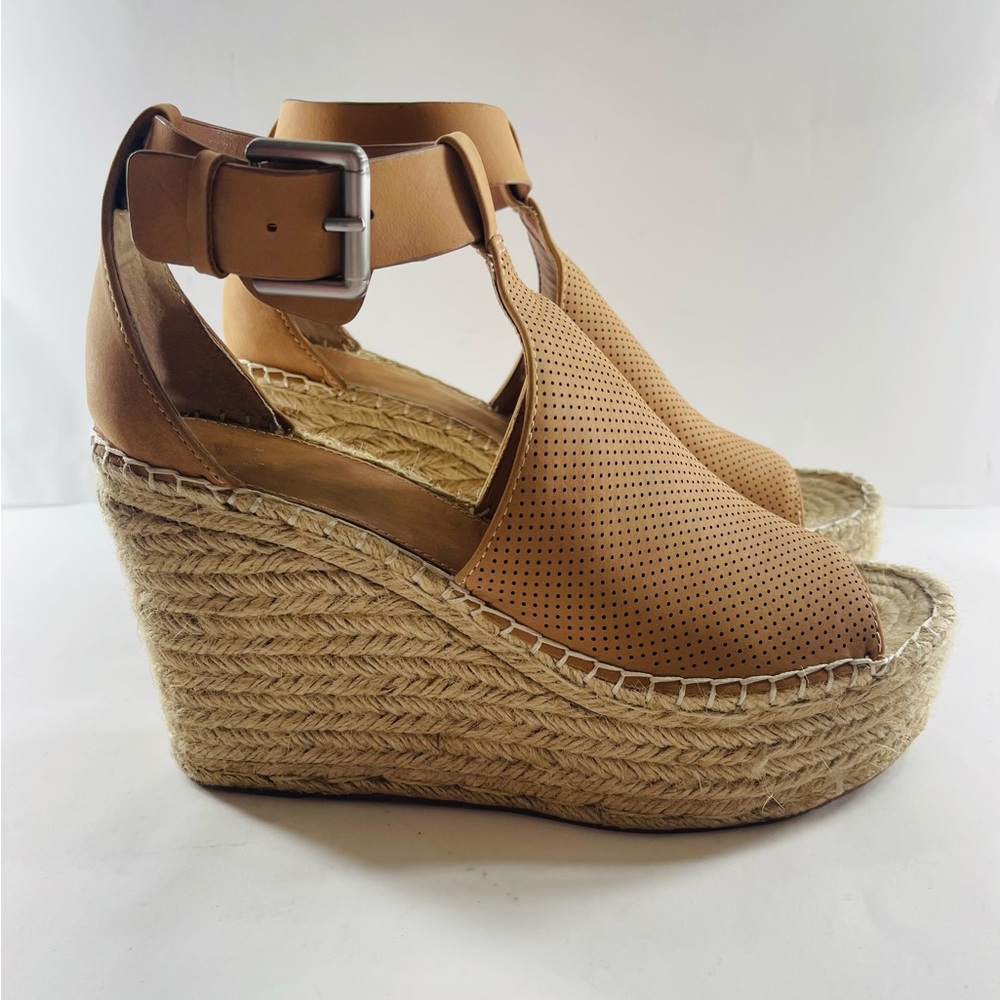 MARC FISHER LTD ALLISON ESPADRILLE TAN SIZE 8.5